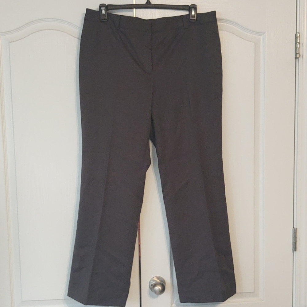 Dark grey boot cut dress pants